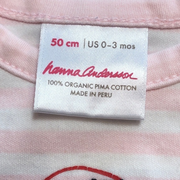 Hanna Andersson Baby Girl Kitty Cat Pajama Set Pink Size 0-3 Months - Picture 8 of 10